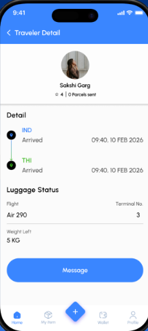 CarryPorter app screen 1