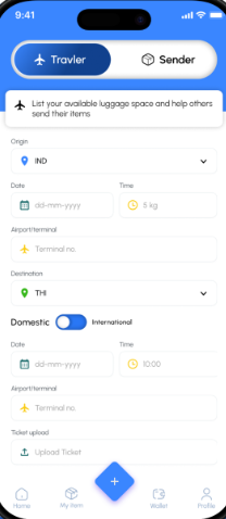 CarryPorter app screen 3